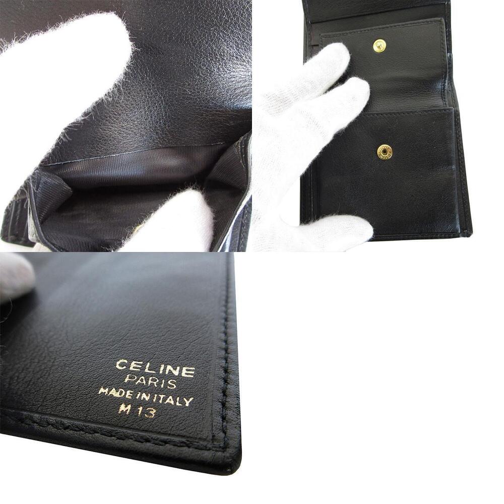 Celine bi black wallet fold leather - Picture 5 of 5
